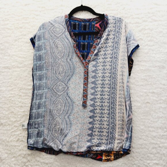 T-Shirt Size L Boho Global Bazaar Whimsycore Resort Chic Boho Bold Edgy Vacation - Picture 11 of 13